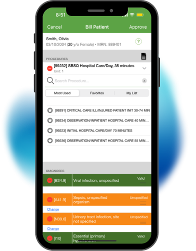 MediMobile Genesis: AI Charge Capture Interface